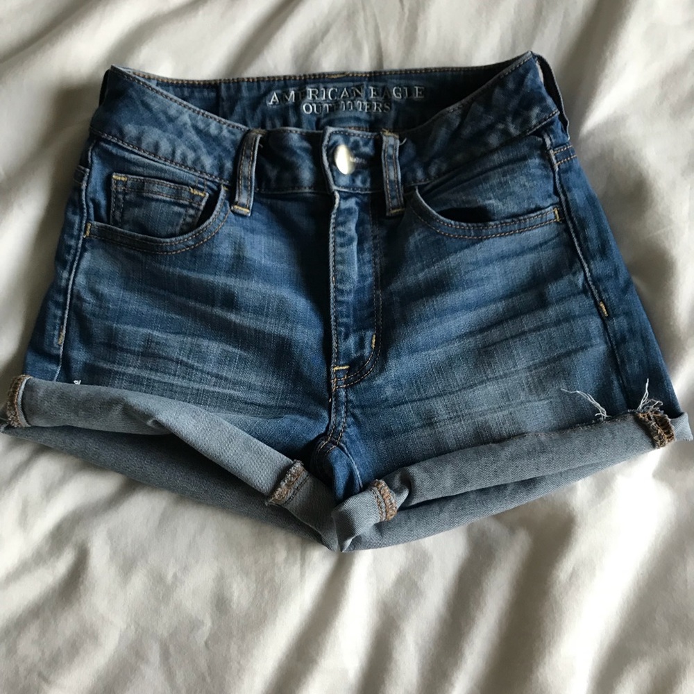 AMERICAN EAGLE denim super stretch shorts